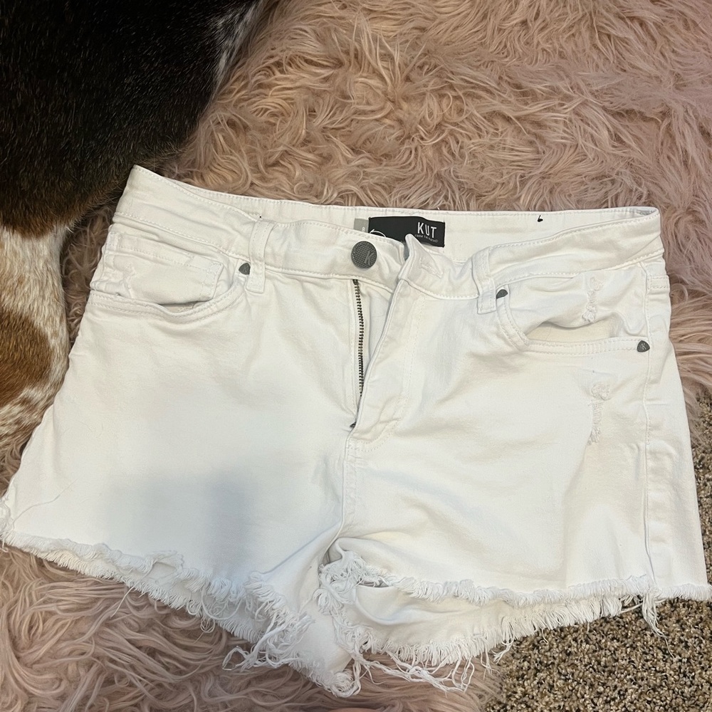 Kut white jeans shirts sz 8